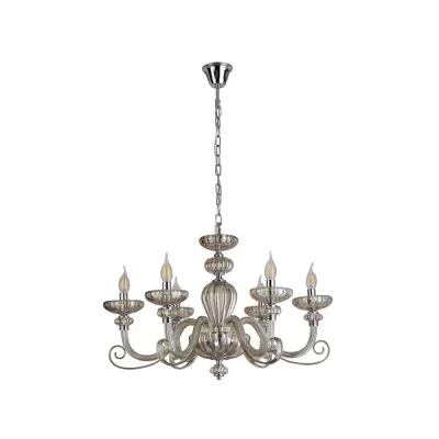 Подвесная люстра Annette 8626/C chrome cognac Newport