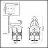 Стеклянный настенный фонарь уличный Bukle 2311/1W прозрачный Odeon Light