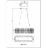 Стеклянный подвесной светильник Nelly WE158.24.323 прозрачный Wertmark