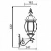 Стеклянный настенный фонарь уличный  83401S Bl прозрачный Oasis Light