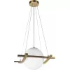 Стеклянный подвесной светильник Swing 10424/200 белый форма шар Loft It