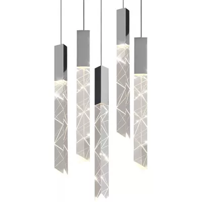 Подвесной светильник Trinity OM8201013-5 chrome DeLight Collection