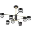 Потолочная люстра Lanika 8240/8C черная цилиндр Lumion