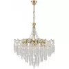 Хрустальная подвесная люстра Kristina 8243/8 прозрачная Lumion Хрустальная подвесная люстра Kristina 8243/8 прозрачная Lumion