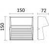 Стеклянный архитектурная подсветка SIDNEY LED W1866 Gr Oasis Light