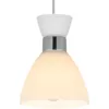 Стеклянный подвесной светильник  07280-0.9-05 белый конус