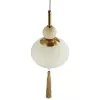 Стеклянный подвесной светильник Gloriya 8272/1A форма шар белый Lumion