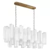 Стеклянная подвесная люстра Murano 10580/1000R White белая Loft It