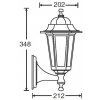 Стеклянный настенный фонарь уличный PETERSBURG S 79801S W прозрачный Oasis Light