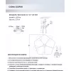 Стеклянная потолочная люстра Giordzhi WD3620/5C-CF-CR-WT белая