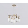 Стеклянная подвесная люстра HIGH LIGHT LH55276 цилиндр белая Ambrella