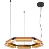 Стеклянный подвесной светильник Flat MOD296PL-L40BC3K цвет янтарь Maytoni