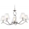 Стеклянная подвесная люстра High Light LH57081 белая цилиндр Ambrella