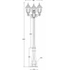 Стеклянный наземный фонарь GENUYA 92109B 029 Bl Oasis Light