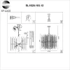 Стеклянная подвесная люстра Teramo SL1628.103.12 прозрачная ST Luce