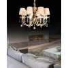 Подвесная люстра Vallery LDP 66218-8 конус бежевая Lumina Deco