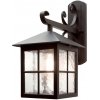 Стеклянный настенный фонарь уличный Winchester BL19-BLACK прозрачный Elstead