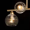 Стеклянный подвесной светильник Оливия 306016705 форма шар прозрачный DeMarkt