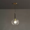 Стеклянный подвесной светильник  MARISOL01 прозрачный форма шар ImperiumLoft
