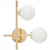 Стеклянный настенный светильник Marsiada LDW 6033N-2 FGD белый форма шар Lumina Deco