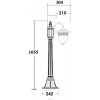 Стеклянный наземный фонарь KRAKOV 1 L 87207L/18/PartA Gb прозрачный Oasis Light