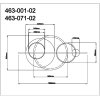 Настенный светильник  463-001-02 белый Velante