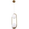 Стеклянный подвесной светильник Matisse A7745SP-2AB белый форма шар