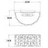 Хрустальный настенный светильник Galatea A1222AP-2CC прозрачный Artelamp
