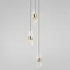Стеклянный подвесной светильник MD23001022 MD23001022-3A gold прозрачный DeLight Collection