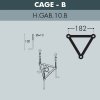 Наземный фонарь GLOBE 300 G30.157.R20.BXF1R форма шар прозрачный Fumagalli