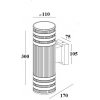 Стеклянный архитектурная подсветка TUBE 78200 Gb прозрачный Oasis Light