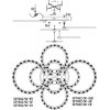Потолочная люстра Oden SF7052/9C-AB-BL Seven Fires