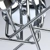Стеклянная потолочная люстра Олимпия 638017306 цилиндр серая MW-Light