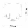 Хрустальная потолочная люстра  V53570-8/7PL цилиндр прозрачная Vitaluce