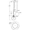 Стеклянный подвесной светильник Basic form MOD521PL-03G белый форма шар Maytoni