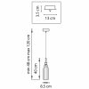 Стеклянный подвесной светильник Agola 810013 желтый Lightstar