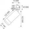 Трековый светильник Rollo Zoom DL18895R15W1Z Brass Track цилиндр