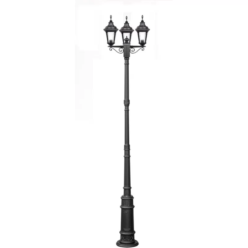 Стеклянный наземный фонарь MUNICH 2S 79760SB E7 Bl прозрачный Oasis Light Стеклянный наземный фонарь MUNICH 2S 79760SB E7 Bl прозрачный Oasis Light