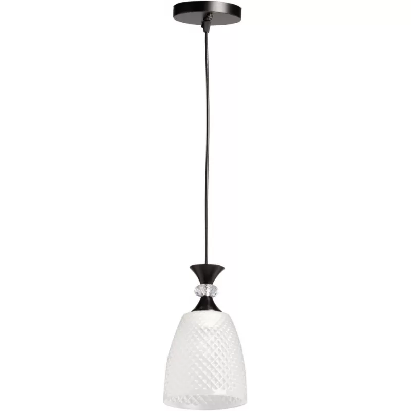 Стеклянный подвесной светильник Соло 112013601 белый конус DeMarkt Стеклянный подвесной светильник Соло 112013601 белый конус DeMarkt