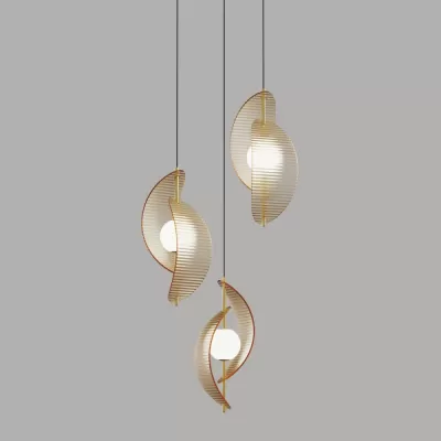 Светодиодный подвесной светильник MD24030035 MD24030035-3A brass/amber DeLight Collection