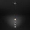 Стеклянный подвесной светильник Lynn 50381/1 хром прозрачный Eurosvet