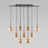 Стеклянный подвесной светильник Estera 6149 Estera форма шар коричневый TK Lighting