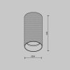 Точечный светильник Artisan C080CL-01-GU10-B цилиндр черный Maytoni