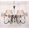 Подвесной светильник Capucci LDP 66076-6 CHR конус бежевый Lumina Deco