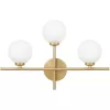 Стеклянный настенный светильник Marsiada LDW 6033N-3 MD белый форма шар Lumina Deco