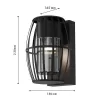 Стеклянный настенный светильник уличный Keg 4849-1W цилиндр прозрачный Favourite