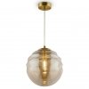 Стеклянный подвесной светильник Vinare P074PL-01BS форма шар цвет янтарь Maytoni
