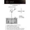 Хрустальная подвесная люстра Verene APL.808.13.08 прозрачная Aployt