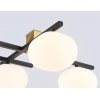 Стеклянная потолочная люстра High Light LH51015 белая Ambrella