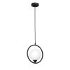Стеклянный подвесной светильник  V2934-1/1S форма шар белый Vitaluce